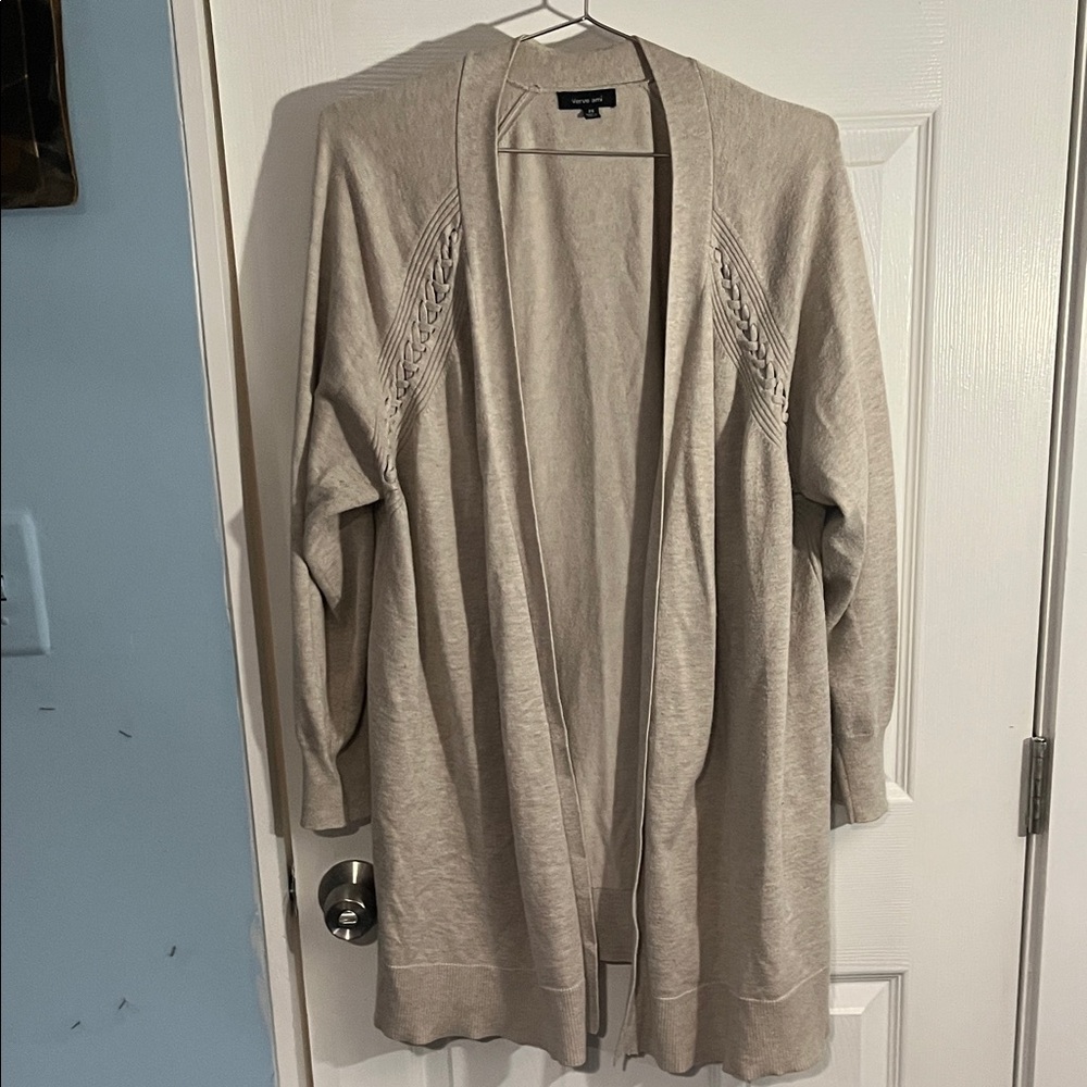 a new day Light Tan Open Front Cardigan